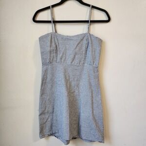 Brandy Melville Made in Italy Gingham Mini Dress Sleeveless Summer‎ Casual SZ 3
